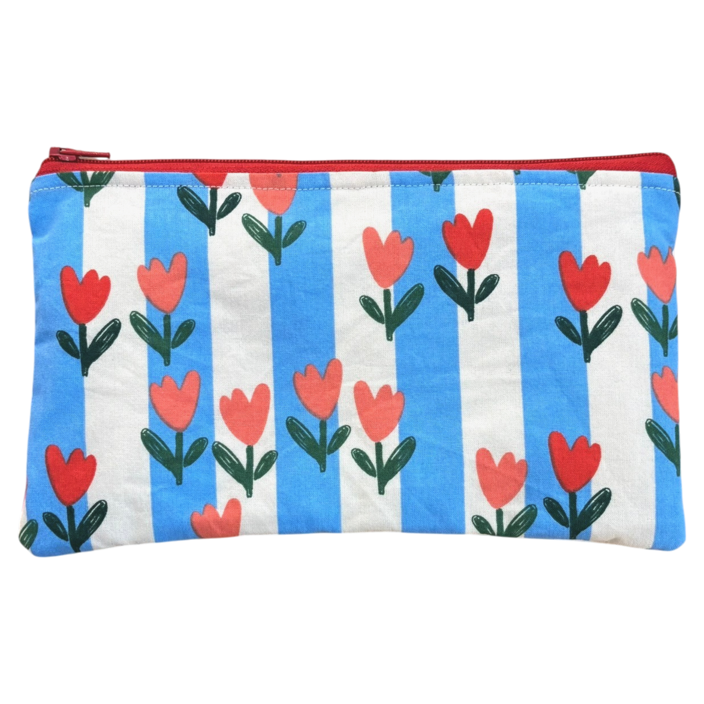 Τulip Breeze Cotton Pouch – Χειροποίητο Υφασμάτινο Νεσεσέρ