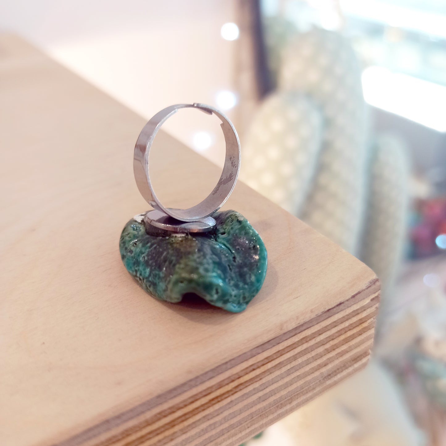 Δακτυλίδι ακανόνιστο από Αιγιπτιακή Φαγεντιανή