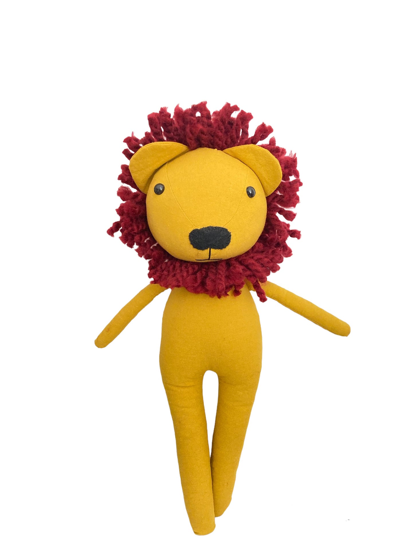 Υφασμάτινο Λιοντάρι Max - Χειροποίητο Βαμβακερό Παιχνίδι (37εκ.)