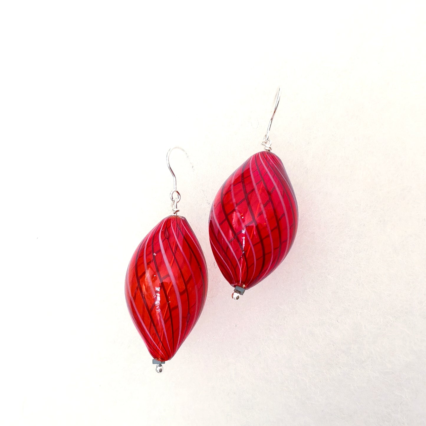 σκουλαρίκια από γυαλί Murano glass earrings