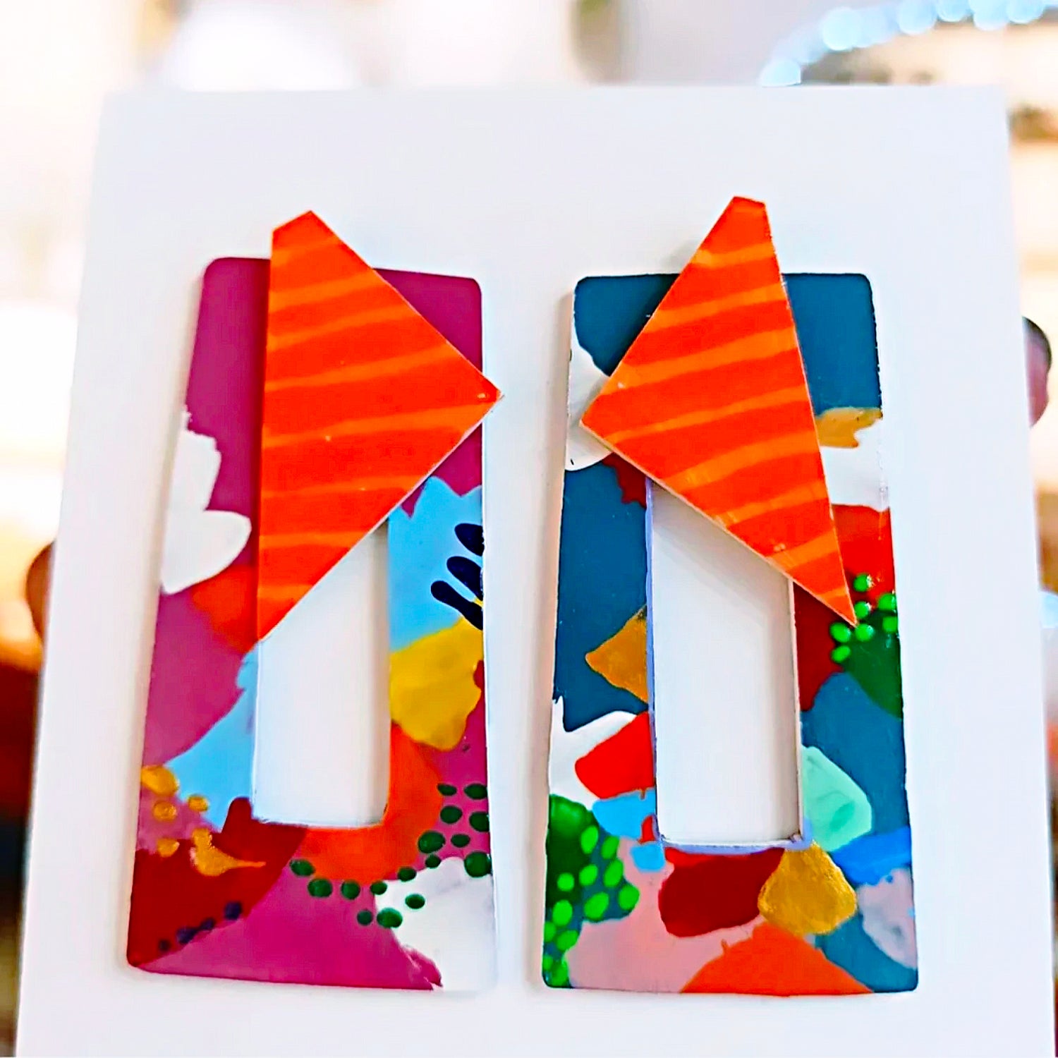 σκουλαρίκια shrink plastic earrings