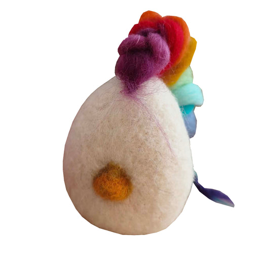 το πολύχρωμο αυγό- κοτόπουλο φελτ