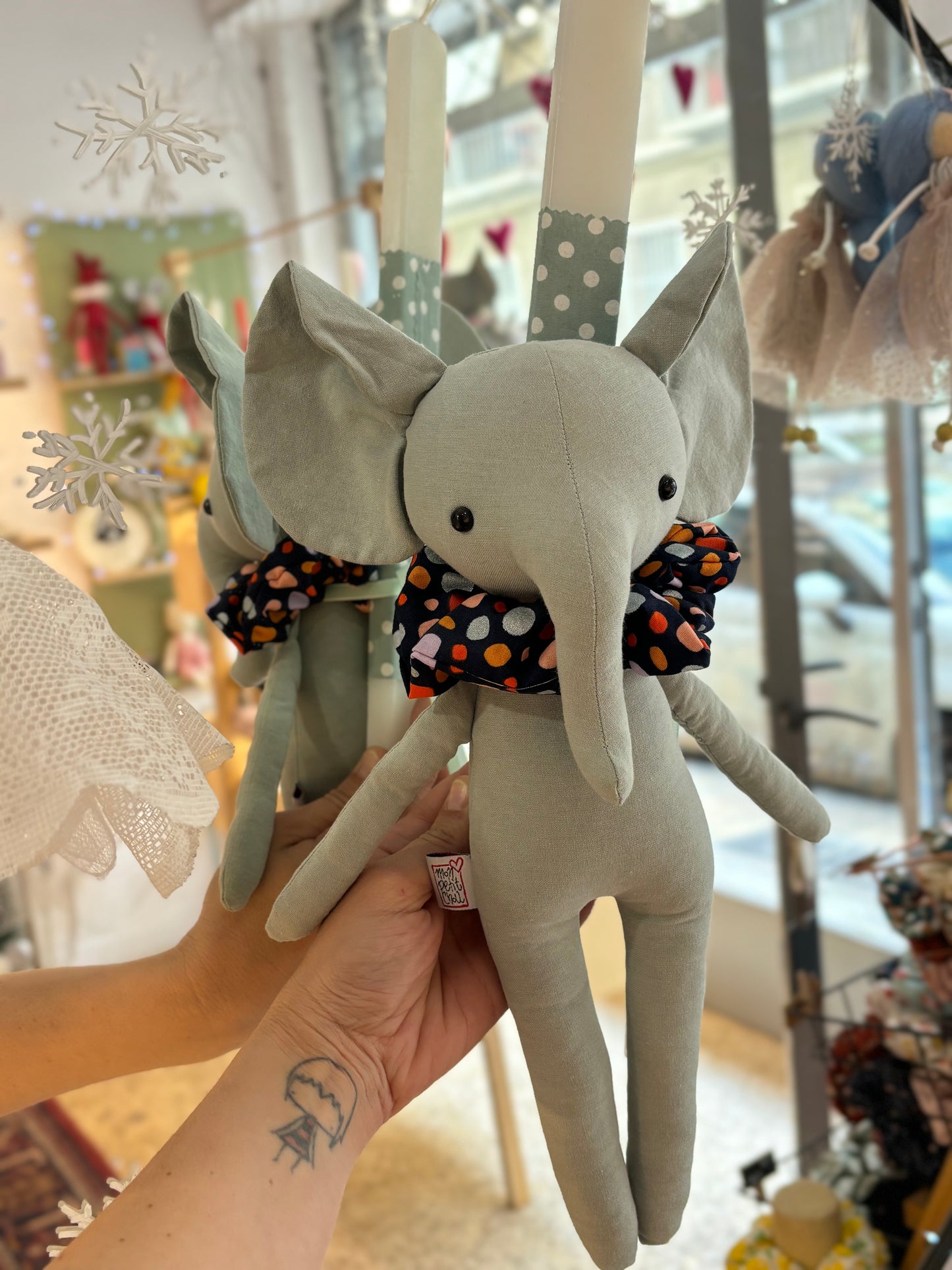 λαμπάδα με ελεφαντάκι/ easter candle