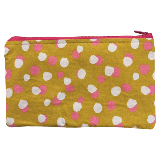 Sunset dots Cotton Pouch – Χειροποίητο Υφασμάτινο Νεσεσέρ