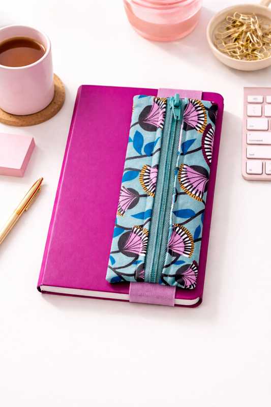 Azure Bloom Notebook Case - Υφασμάτινη Θήκη για Σημειωματάριο & Αξεσουάρ