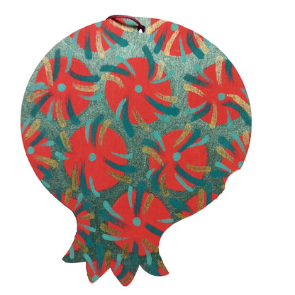 Πολύχρωμα ξύλινα ρόδια, ζωγραφισμένα στο χέρι και από τις δύο όψεις