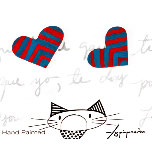 σκουλαρίκια καρδιές / heart earrings