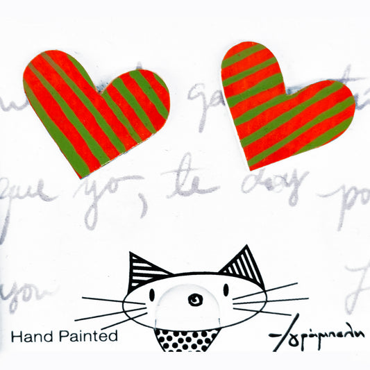 σκουλαρίκια καρδιές / heart earrings