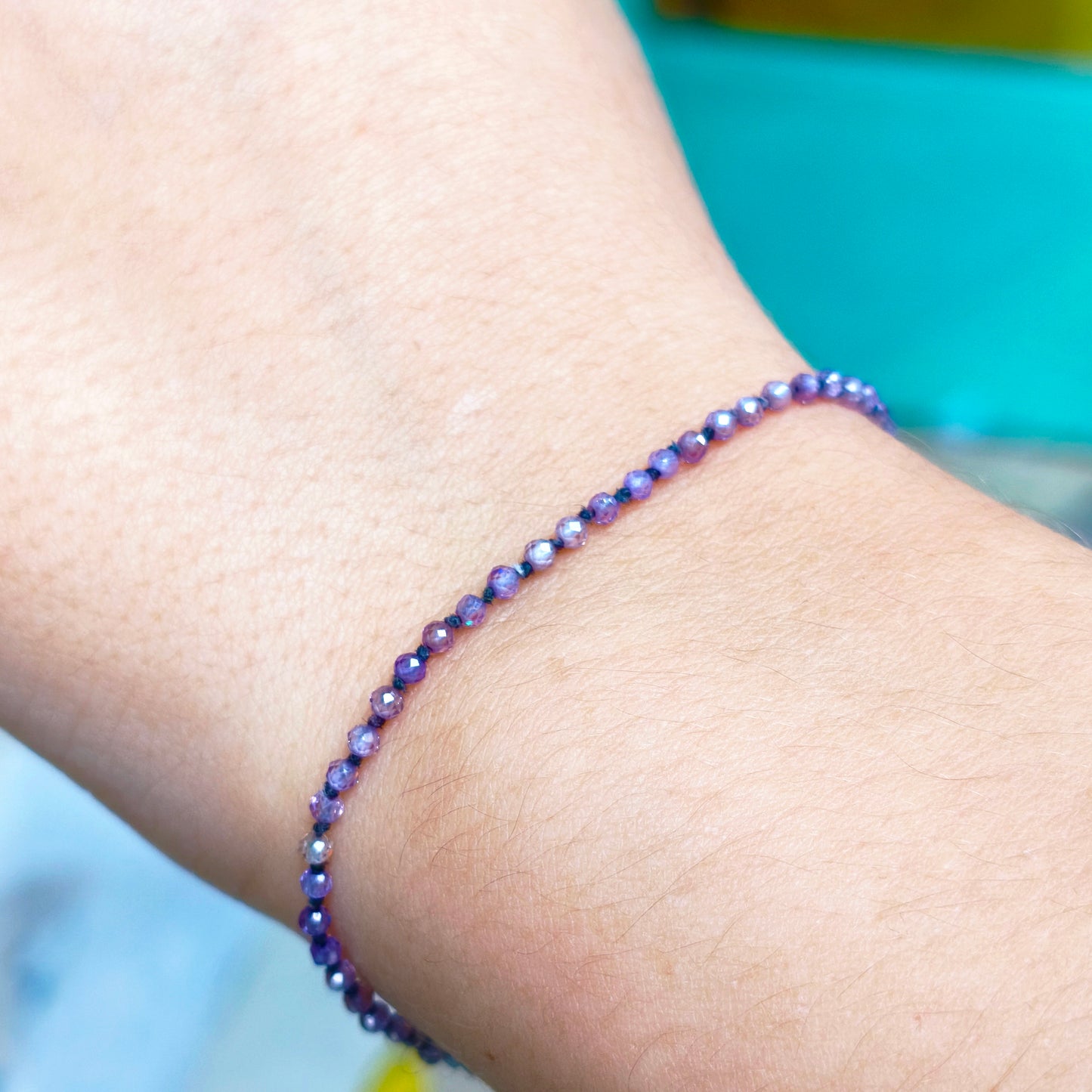 βραχιόλι μoβ ζιρκόνιο