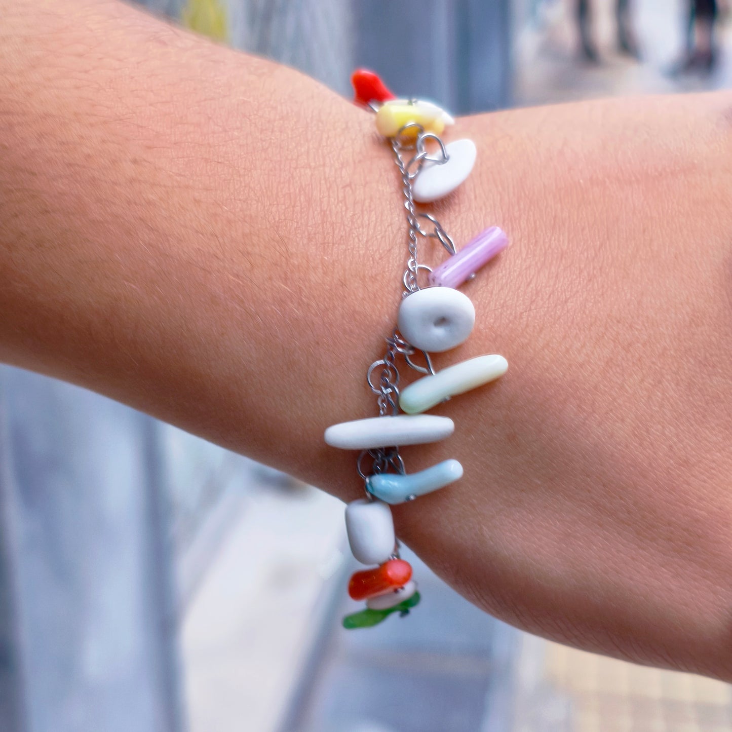 λευκή πορσελάνη & κοράλλια / white porcelain & corals