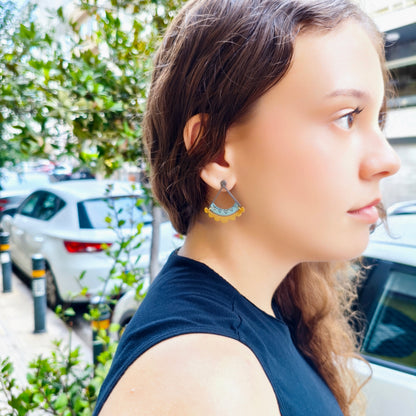 ασήμι- τυρκουάζ σμάλτο / silver- turquoise enamel