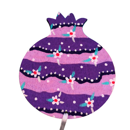 Πολύχρωμα ξύλινα ρόδια, ζωγραφισμένα στο χέρι και από τις δύο όψεις