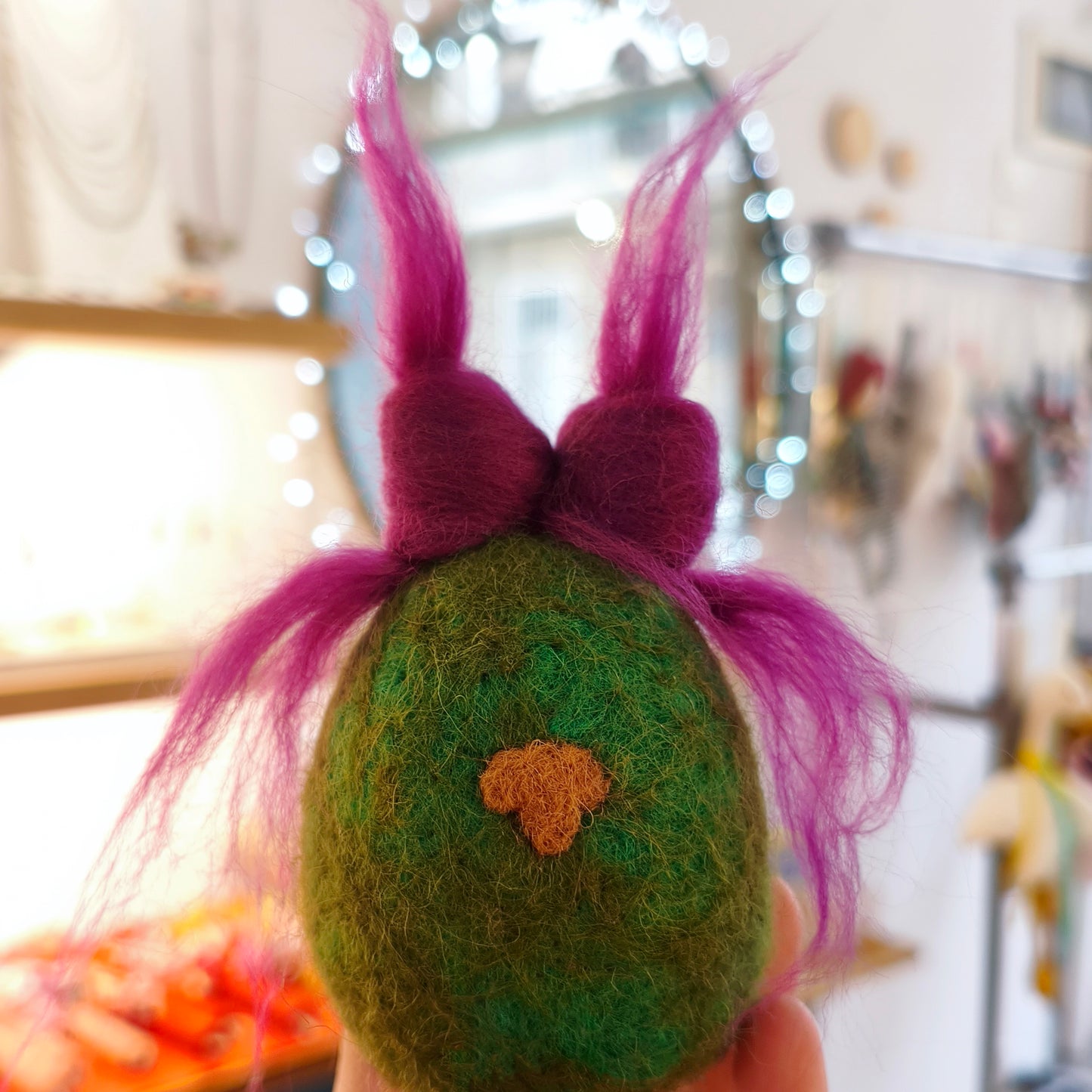 αυγο- κουνελάκι από φελτ