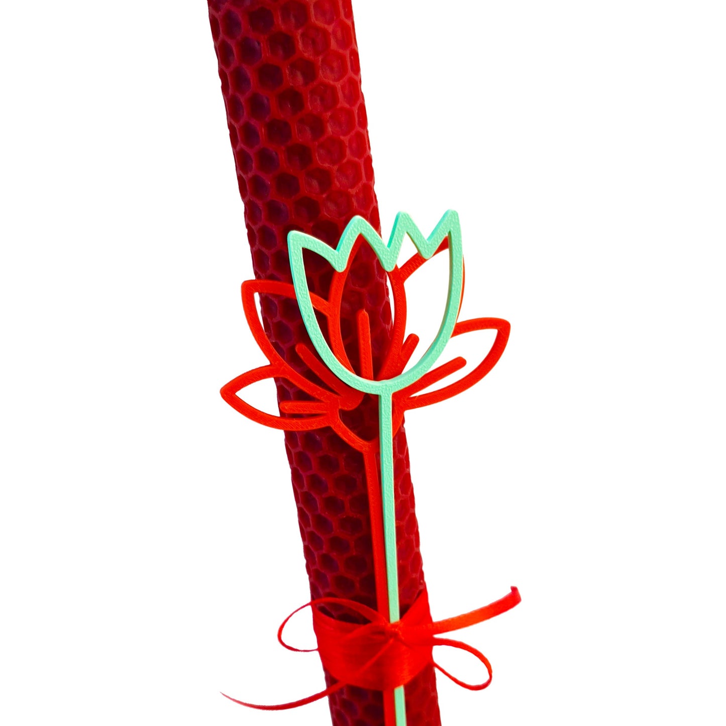 Λαμπάδα με λουλούδια από 3D εκτύπωση