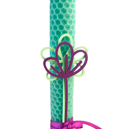 Λαμπάδα με λουλούδια από 3D εκτύπωση