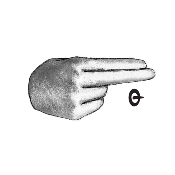 Ασημένιο κρεμαστό 'Μονόγραμμα' στην Ελληνική Νοηματική Αλφαβήτα