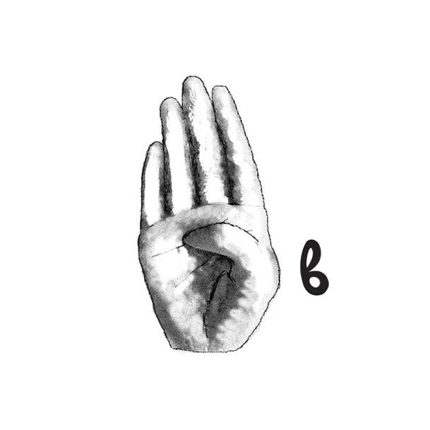 Ασημένιο κρεμαστό 'Μονόγραμμα' στην Ελληνική Νοηματική Αλφαβήτα