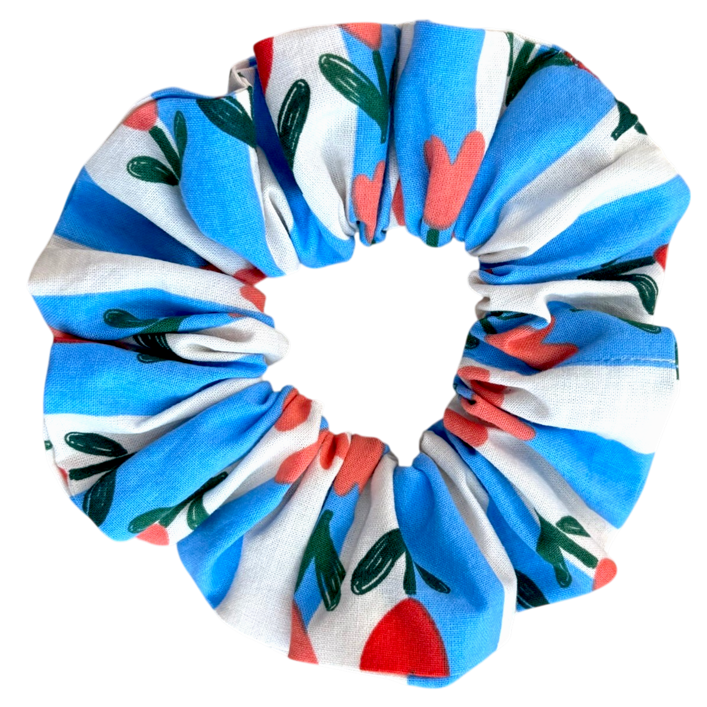 Βαμβακερό Υφασμάτινο Scrunchie τουλίπες