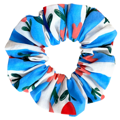 Βαμβακερό Υφασμάτινο Scrunchie τουλίπες