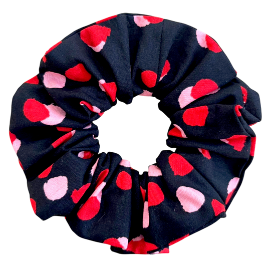 Βαμβακερό Υφασμάτινο Scrunchie με βούλες