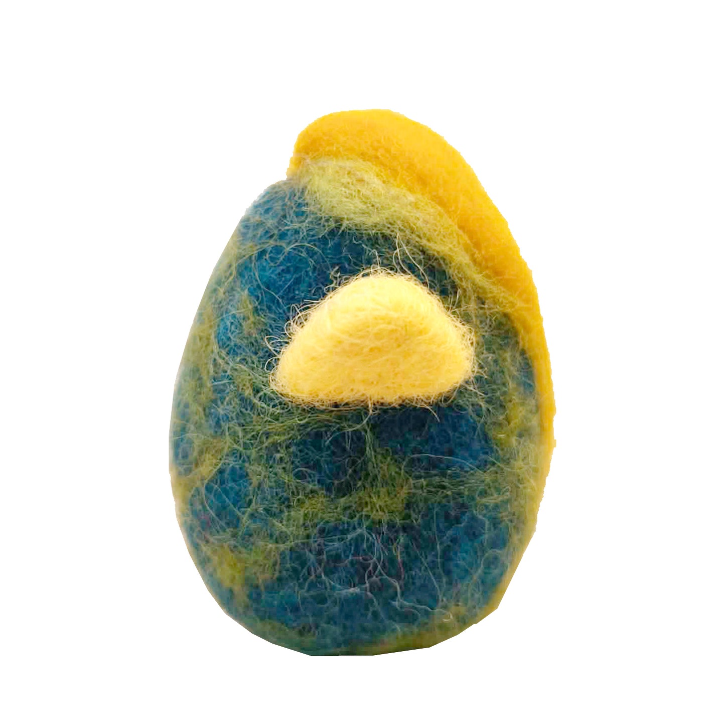 Λαμπάδα από κερί μέλισσας και αυγό- ζωάκι φελτ