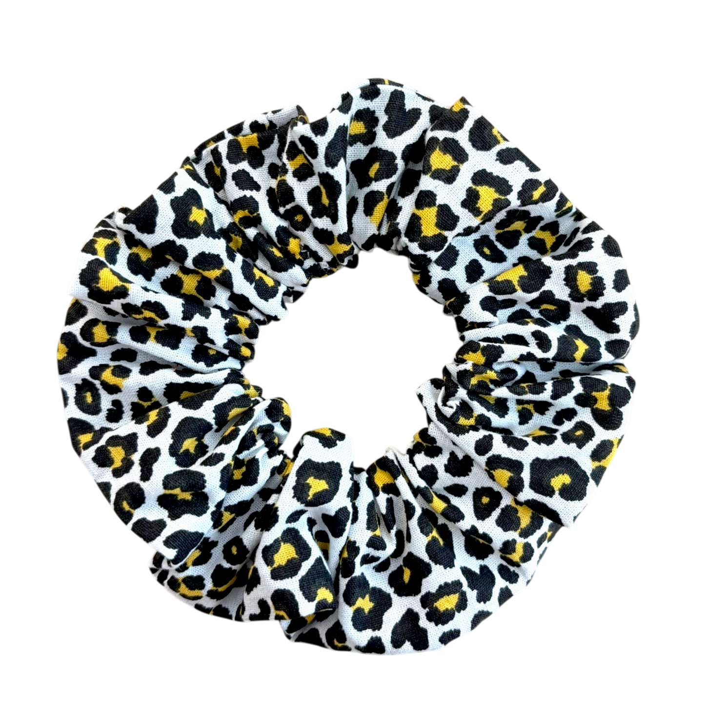 Βαμβακερό Υφασμάτινο Scrunchie leopard