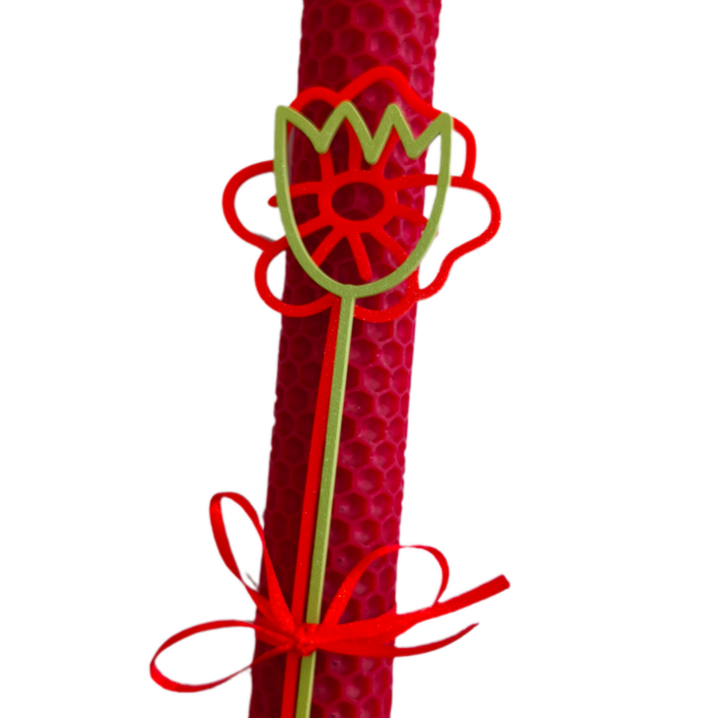 Λαμπάδα με λουλούδια από 3D εκτύπωση