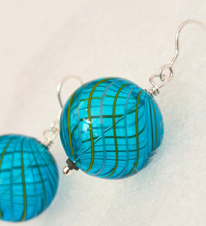 σκουλαρίκια από γυαλί Murano glass earrings