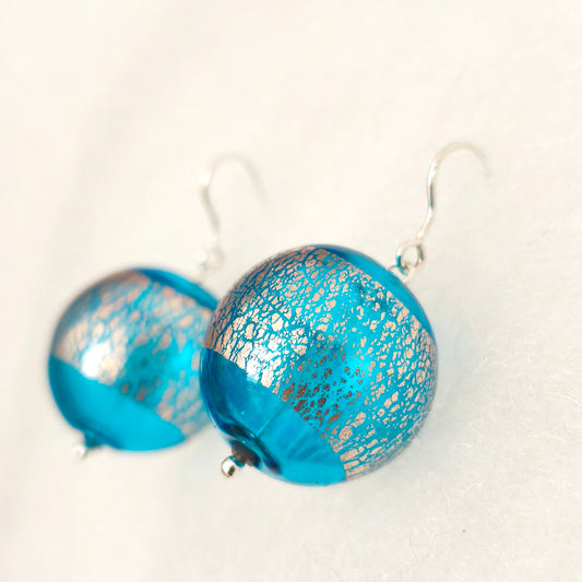 σκουλαρίκια από γυαλί Murano glass earrings