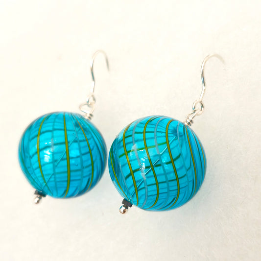 σκουλαρίκια από γυαλί Murano glass earrings
