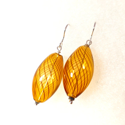 σκουλαρίκια από γυαλί Murano glass earrings