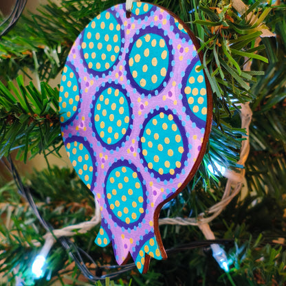 Πολύχρωμα ξύλινα ρόδια, ζωγραφισμένα στο χέρι και από τις δύο όψεις