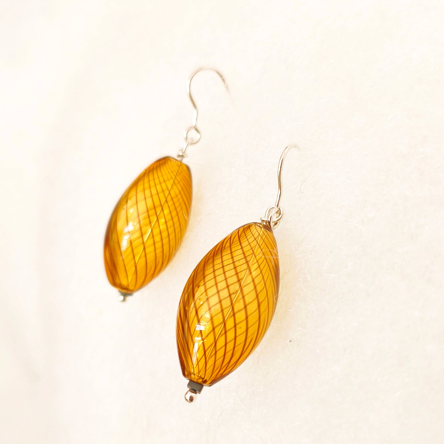σκουλαρίκια από γυαλί Murano glass earrings