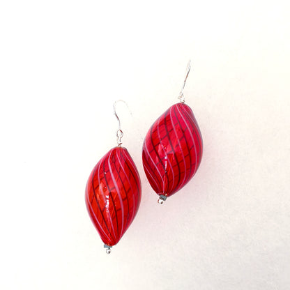 σκουλαρίκια από γυαλί Murano glass earrings