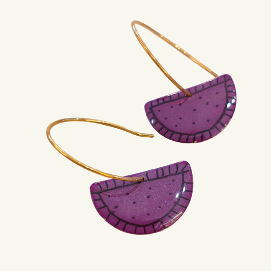 ορείχαλκο- μοβ σμάλτο/ brass- purple enamel